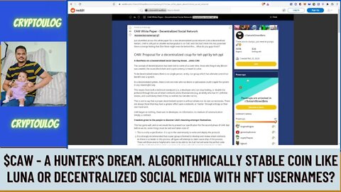 CAW - Hunter's Dream. Algorithmically Stable Coin Like LUNA Or Decentralized Social Media With NFTs?