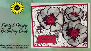 Poppy Birthday Card using Stampin' Up! Products