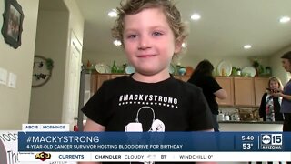 4-year-old cancer survivor hosting blood drive for his birthday