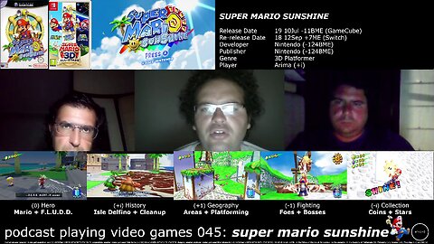 podcast playing video games 045: super mario sunshine