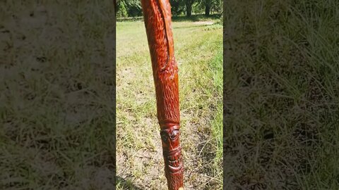 Red Cedar hand carved Staff