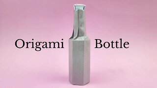 Origami Bottle Tutorial - DIY Easy Paper Crafts