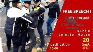 Ireland, Dublin , Leinster House This is the Time - Free Speech 20.09.2023 10am