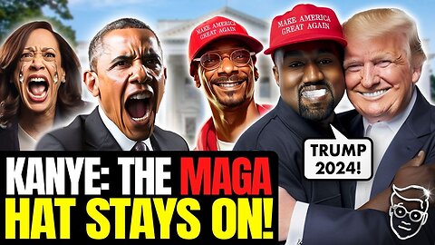 🚨 KANYE: 'THE MAGA HAT STAYS ON! TRUMP ALL-DAY!' RAPPERS BAIL ON BIDEN | LIBS IN PANIC MELTDOWN 🔥