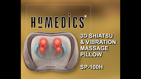 Homedics Neck massage 3d Shiatsu and Vibration massage pillow with heat SP-100H