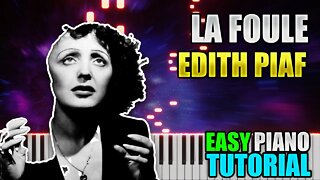 La Foule - Edith Piaf | Easy Piano Lesson