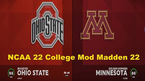 College Football 22 Ohio State Buckeyes Vs Minnesota Golden Gophers