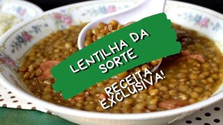 LENTILHA PARA COMEÇAR O ANO COM DINHEIRO