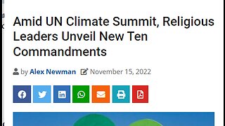 THE RIDICULOUS COP27 ENDS WITH NEW CLIMATE COMMANDMENTS