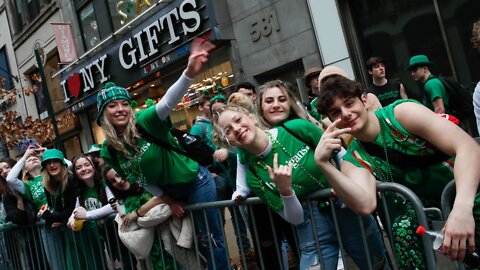 NYC St. Patrick's Day Parade Turns Pandemic Blues Irish Green