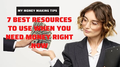 7 Resources To Use When You Need Money Right Now | Make Money Online (Bob Nevin) (Full)