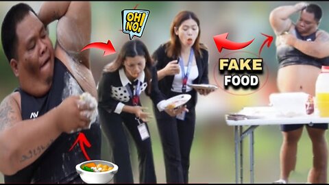 FAKE FOOD "PUBLIC PRANK" || #funnnyvideo