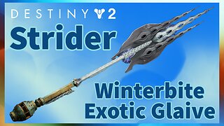 Strider | Exotic Glaive | Destiny 2