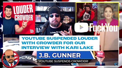 CENSORSHIP:: Steven Crowder gets a SECOND STRIKE and Suspended for 2 Weeks over Kari Lake Interview!