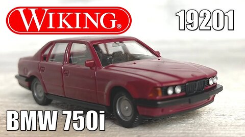 Wiking BMW 750i Number 19201 Model Car | HO Scale Review