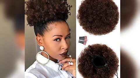 Afro Puff Ponytail Slay All Day!