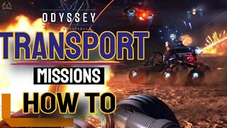 Elite Dangerous Odyssey Transportation Mission Walkthough