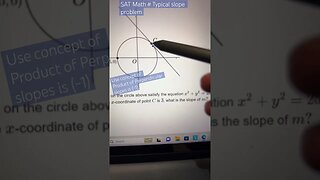 Find slope using product of perpendicular slopes is -1#coordinategeometry #satmath #youtubeshorts