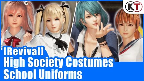 DEAD OR ALIVE 6 - High Society & School Uniforms Costumes「【復刻】スクールコスチューム」、「【復刻】お嬢様の休日コスチューム」プレイ動画