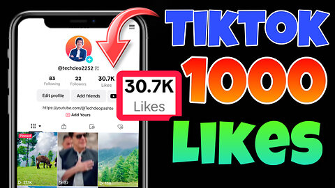 How To Increase 1000 TikTok Likes (Hearts) Free|Tech deo Pashto
