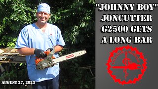 Johnny Boy the Farmertec JonCutter CSG2500 gets a long bar (Zenoah Clone)