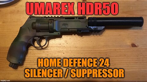 Home defence 24 silencer suppressor installation on Hdr50 | chicago less lethal