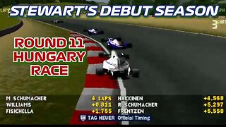 Stewart's Debut Season | Round 11: Hungarian Grand Prix Race | Formula 1 '97 (PS1)