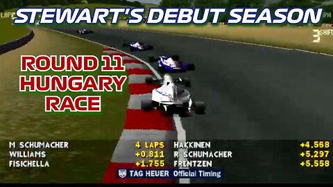 Stewart's Debut Season | Round 11: Hungarian Grand Prix Race | Formula 1 '97 (PS1)