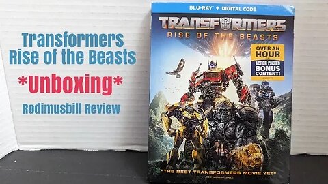 Transformers Rise of the Beasts Blu Ray + Digital Code *Unboxing* from Target - Rodimusbill Review