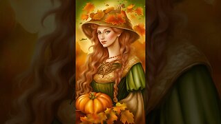 (#225) VFX Motion Graphics "Snip Clip 88" Harvest Maiden by 39 DeZignS #woman #harvest #halloween