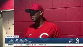 Reds pitcher Hunter Greene throws scoreless inning in spring debut