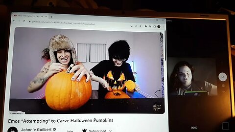 Reaction to Emos *Attempting* to Carve Halloween Pumpkins by Johnnie Guilbert