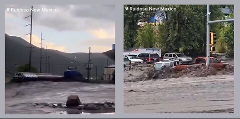 📌 Ruidoso New Mexico | A Life threatening flash flood emergency has been declared