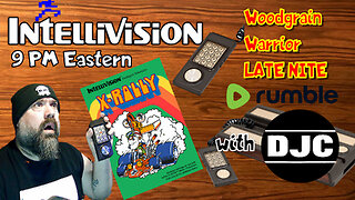 INTELLIVISION -Woodgrain Warrior - Late Nite "X-RALLY NEW GAME!!