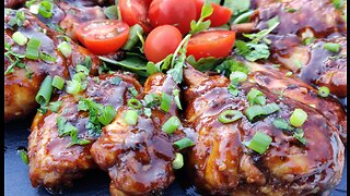 kippenvleugels met bbq saus اجنحة وافخاد الدجاج بصلصة الباربكيو