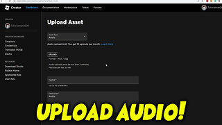 How to Upload Audio to Roblox