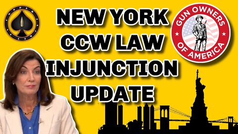 This Needs To Happen By TODAY! GOA Injunction On NY Carry Law