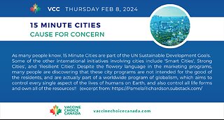 15 MINUTE CITIES - CAUSE FOR CONCERN