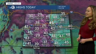 Sunny and cool Saturday across Colorado