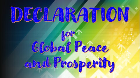 Declaration of the People of the United States for Global Peace and Prosperity