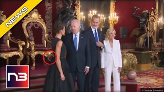 Joe Biden SPOTTED Doing Thing With His Hands Near Spanish Queen, Jill Looks On