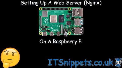 Setting Up A Web Server (Nginx) On A Raspberry Pi (@youtube, @ytcreators)