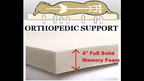 Review 41"X27"X4" Sudan Brown Gusset Style Orthopedic Waterproof Memory Foam Pet Pad Bed for Me...
