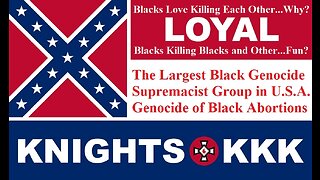 Largest Black Genocide Supremacist Group In U.S.A. Is The Black Ku Klux Klan Itself