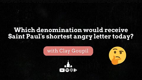 Which denomination would receive Saint Paul's shortest angry letter today?