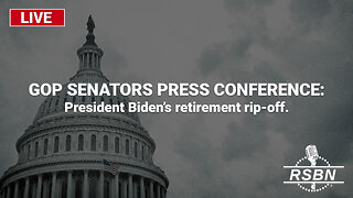 LIVE - GOP Senators Press Conference: President Biden's Retirement Rip-off