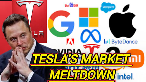 Tesla's Market Meltdown: Elon musk #viral #tesla