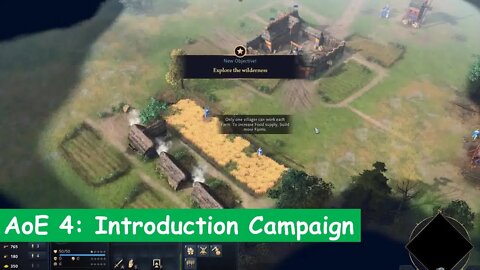 Playing introduction campaign in Age of Empires IV