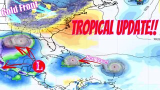 Latest Tropical Update, Cold Front & Next Wave Coming! - The WeatherMan Plus Weather Channel