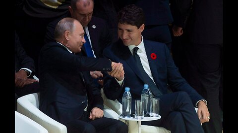 Justin Trudeau & Vladmir Putin Handshake